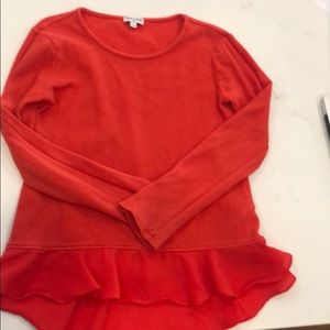 Splendid thermal shirt with frilly bottom